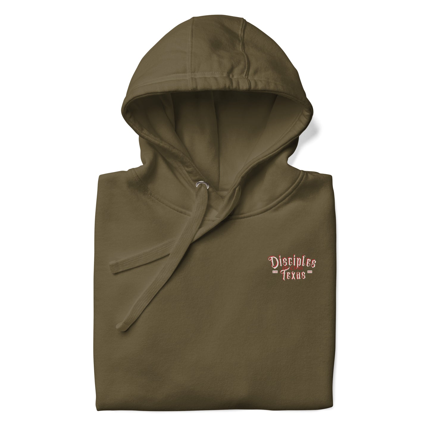 Close-up of the hood of the Disciples of Christ - Christian Biker Hoodie sourced from ANGELS 10 APPAREL LLC, showcasing the unique style ideal for Christian apparel and Texas bikers.