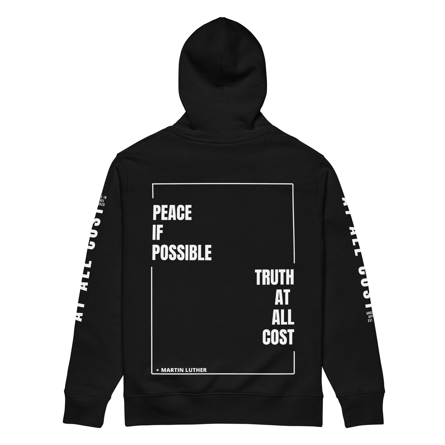 At All Cost Collection - Men's Premium Christian Biker Hoodie - for Faithful Bikers Embracing Truth