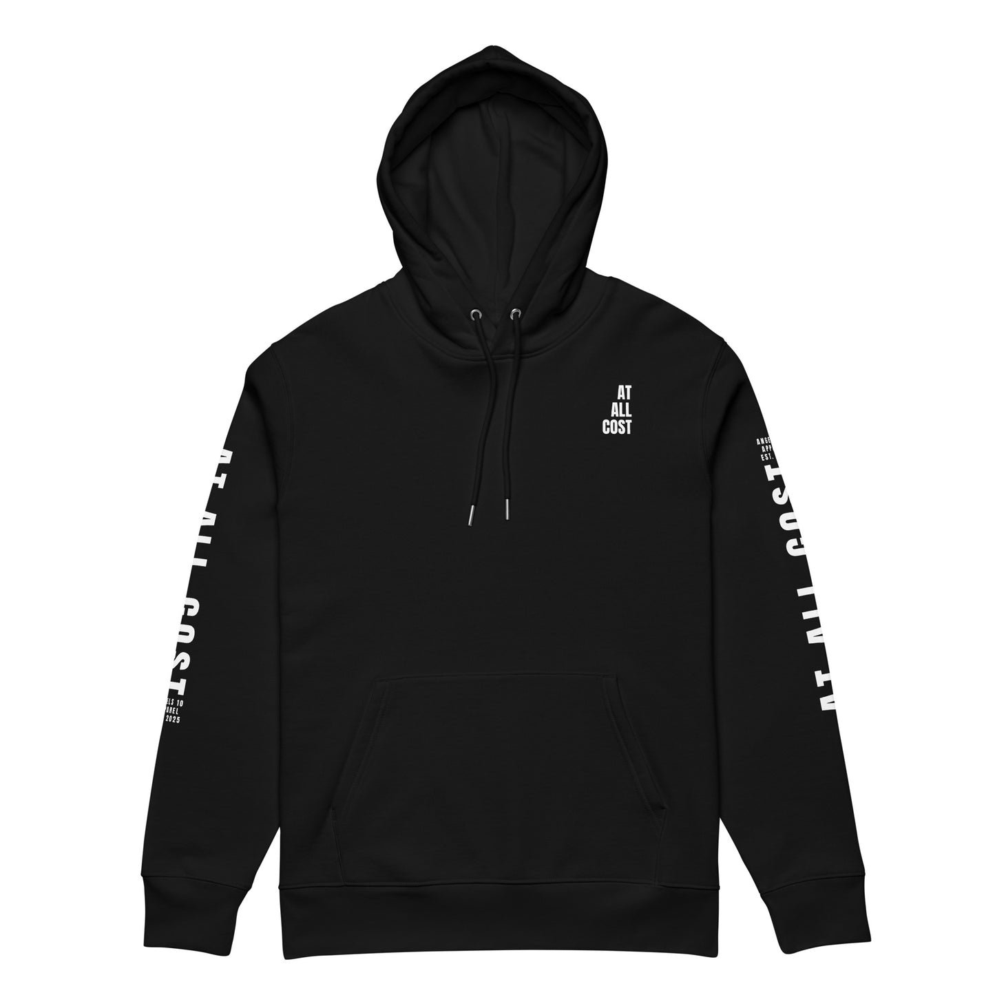 At All Cost Collection - Men's Premium Christian Biker Hoodie - for Faithful Bikers Embracing Truth