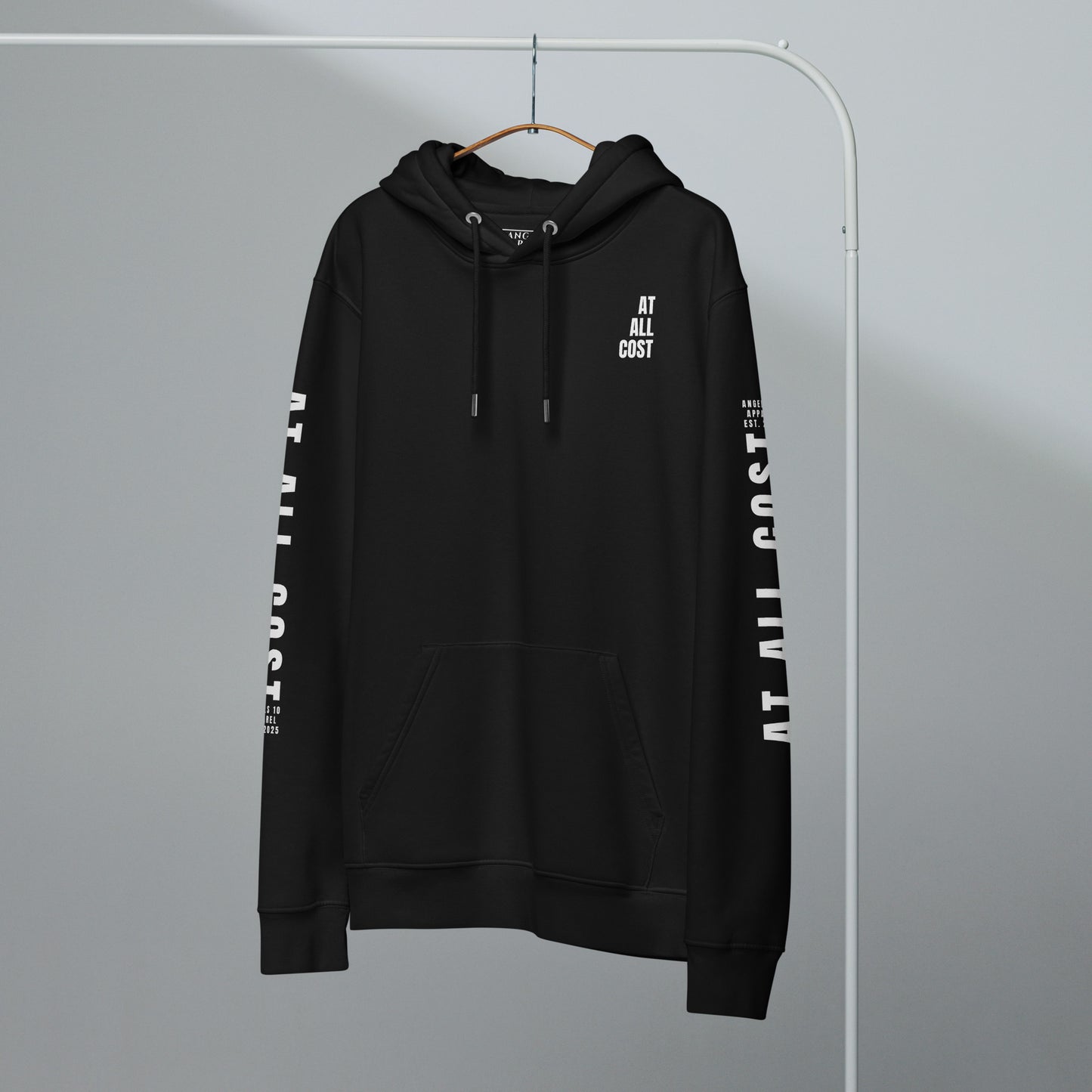 At All Cost Collection - Men's Premium Christian Biker Hoodie - for Faithful Bikers Embracing Truth