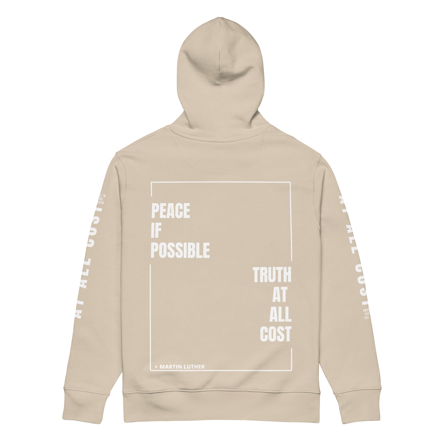 At All Cost Collection - Men's Premium Christian Hoodie - Organic Cotton, Biker Style, Truth & Belief