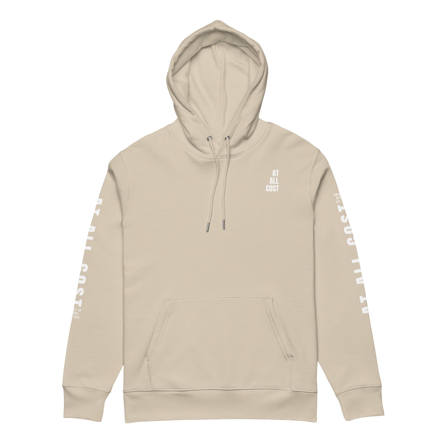 At All Cost Collection - Men's Premium Christian Hoodie - Organic Cotton, Biker Style, Truth & Belief
