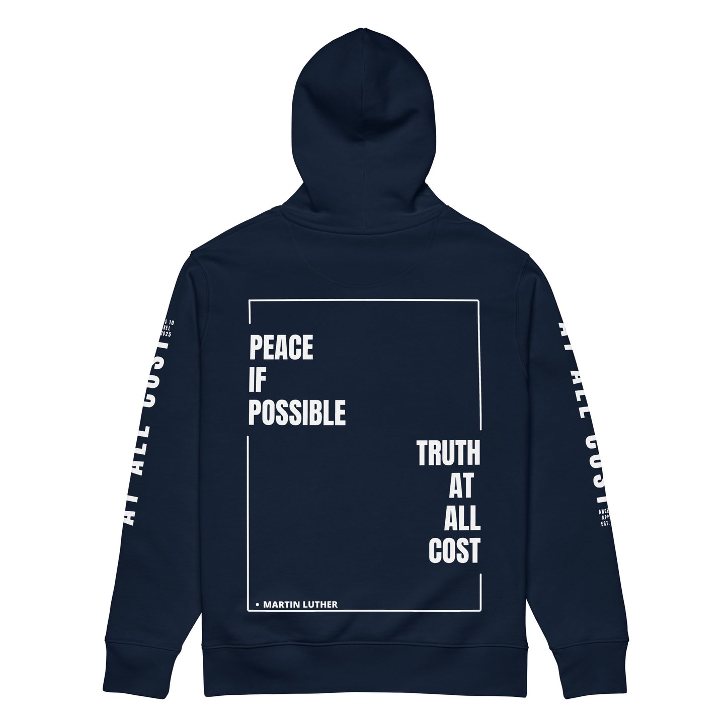 At All Cost Collection - Men's Premium Christian Biker Hoodie - for Faithful Bikers Embracing Truth