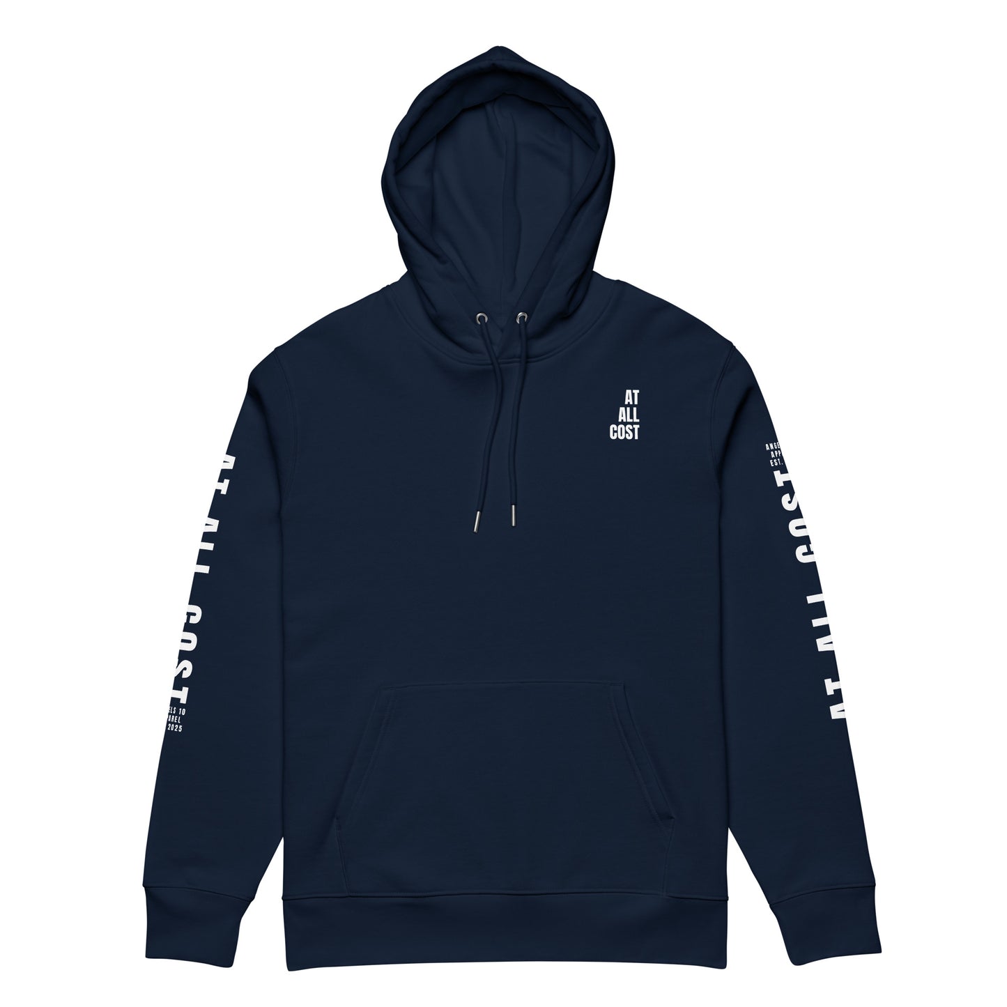 At All Cost Collection - Men's Premium Christian Biker Hoodie - for Faithful Bikers Embracing Truth