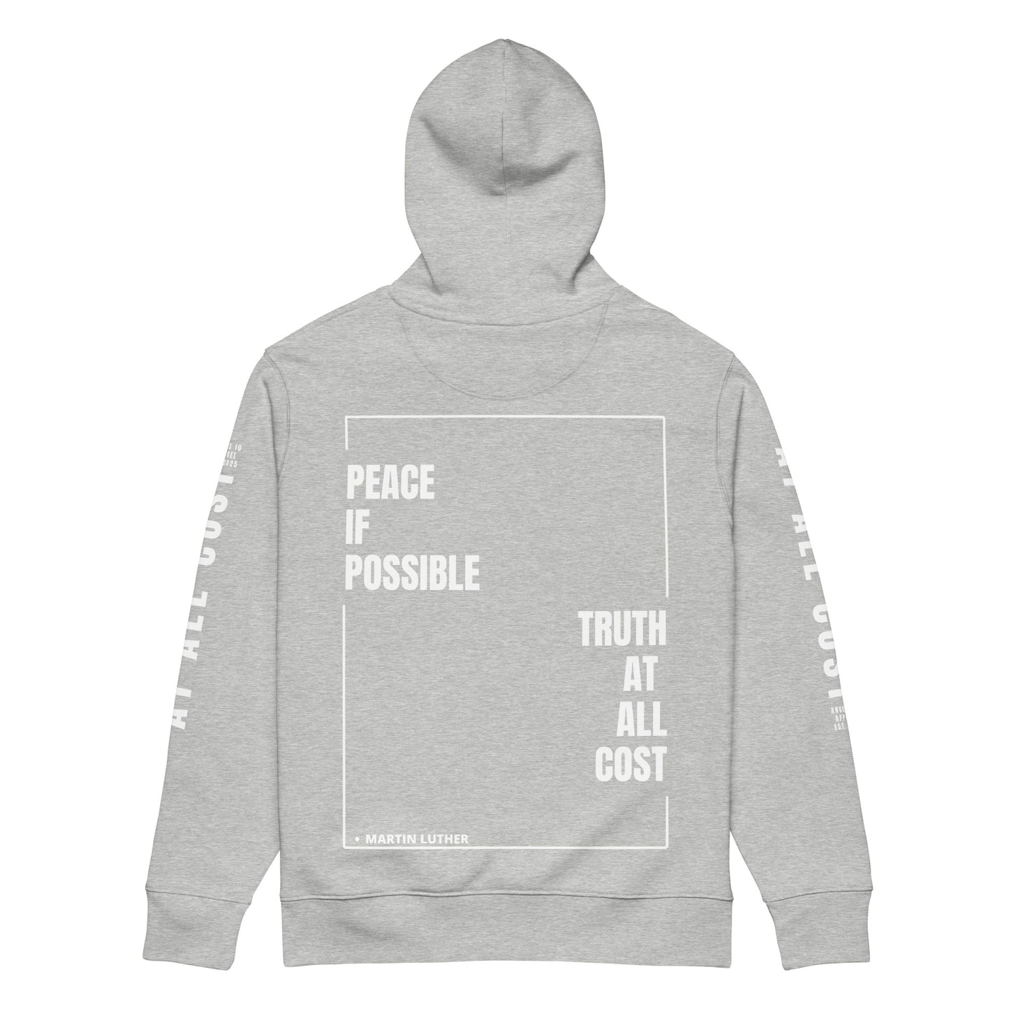 At All Cost Collection - Men's Premium Christian Hoodie - Organic Cotton, Biker Style, Truth & Belief