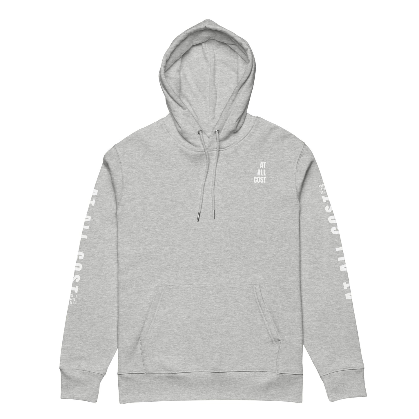 At All Cost Collection - Men's Premium Christian Hoodie - Organic Cotton, Biker Style, Truth & Belief
