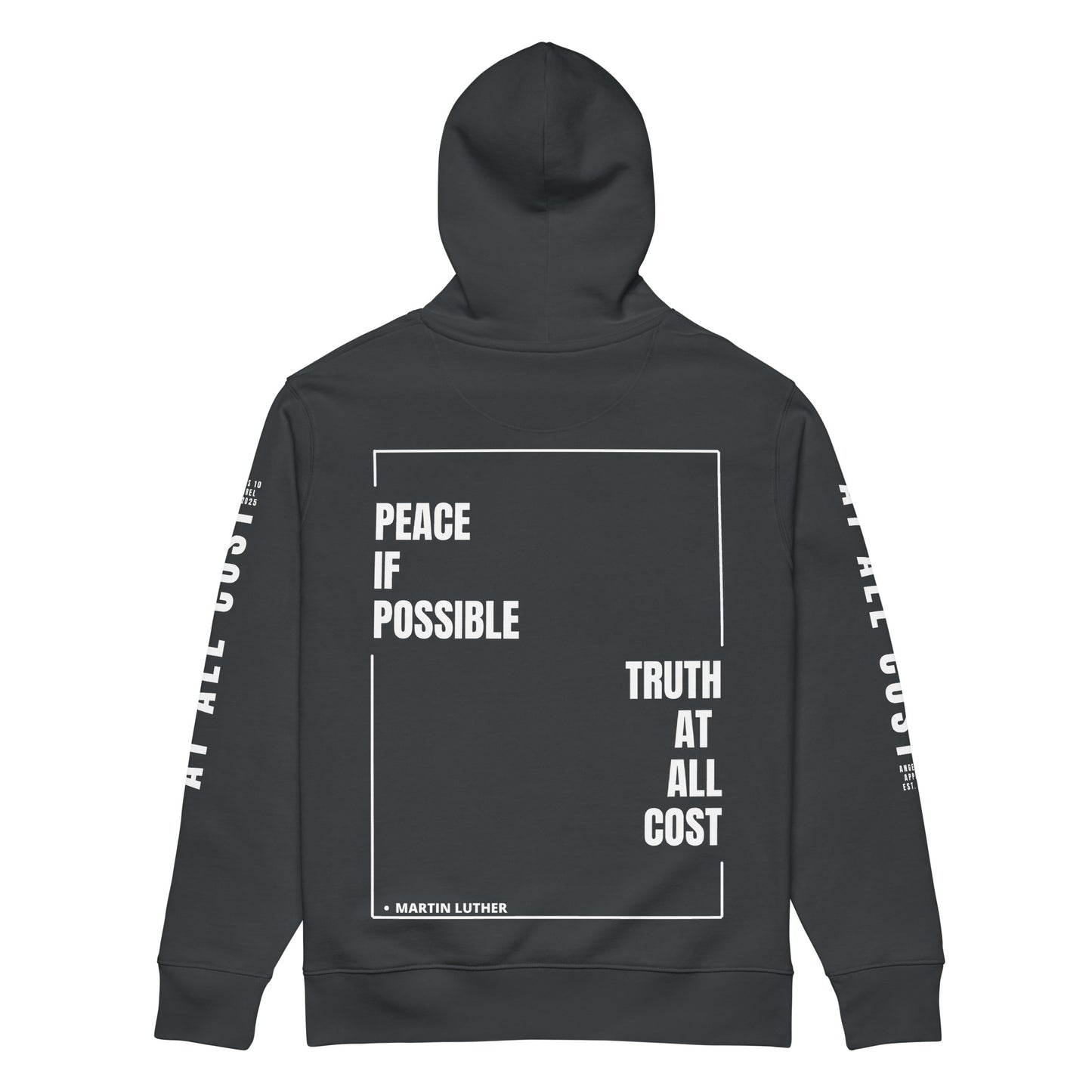 At All Cost Collection - Men's Premium Christian Biker Hoodie - for Faithful Bikers Embracing Truth