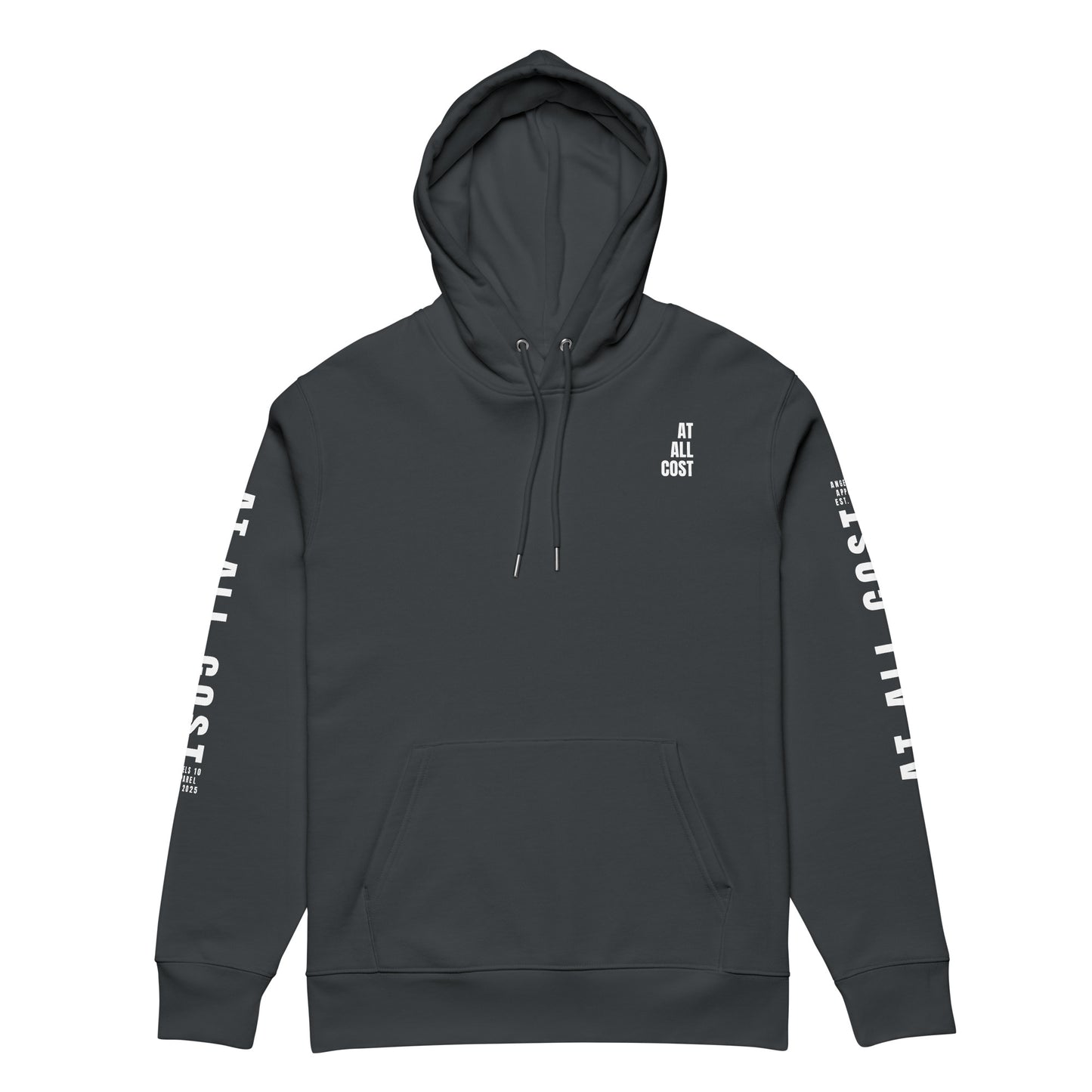 At All Cost Collection - Men's Premium Christian Biker Hoodie - for Faithful Bikers Embracing Truth