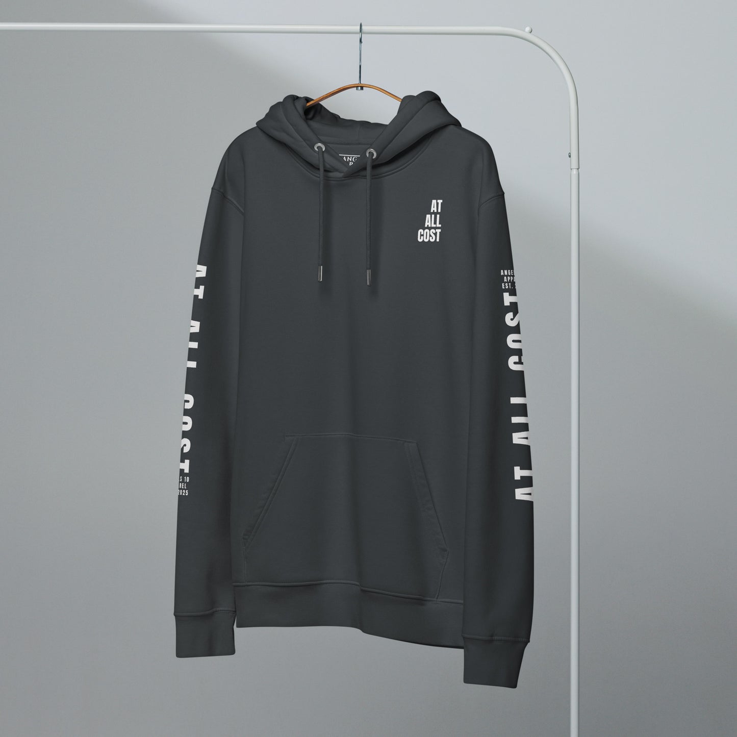 At All Cost Collection - Men's Premium Christian Biker Hoodie - for Faithful Bikers Embracing Truth
