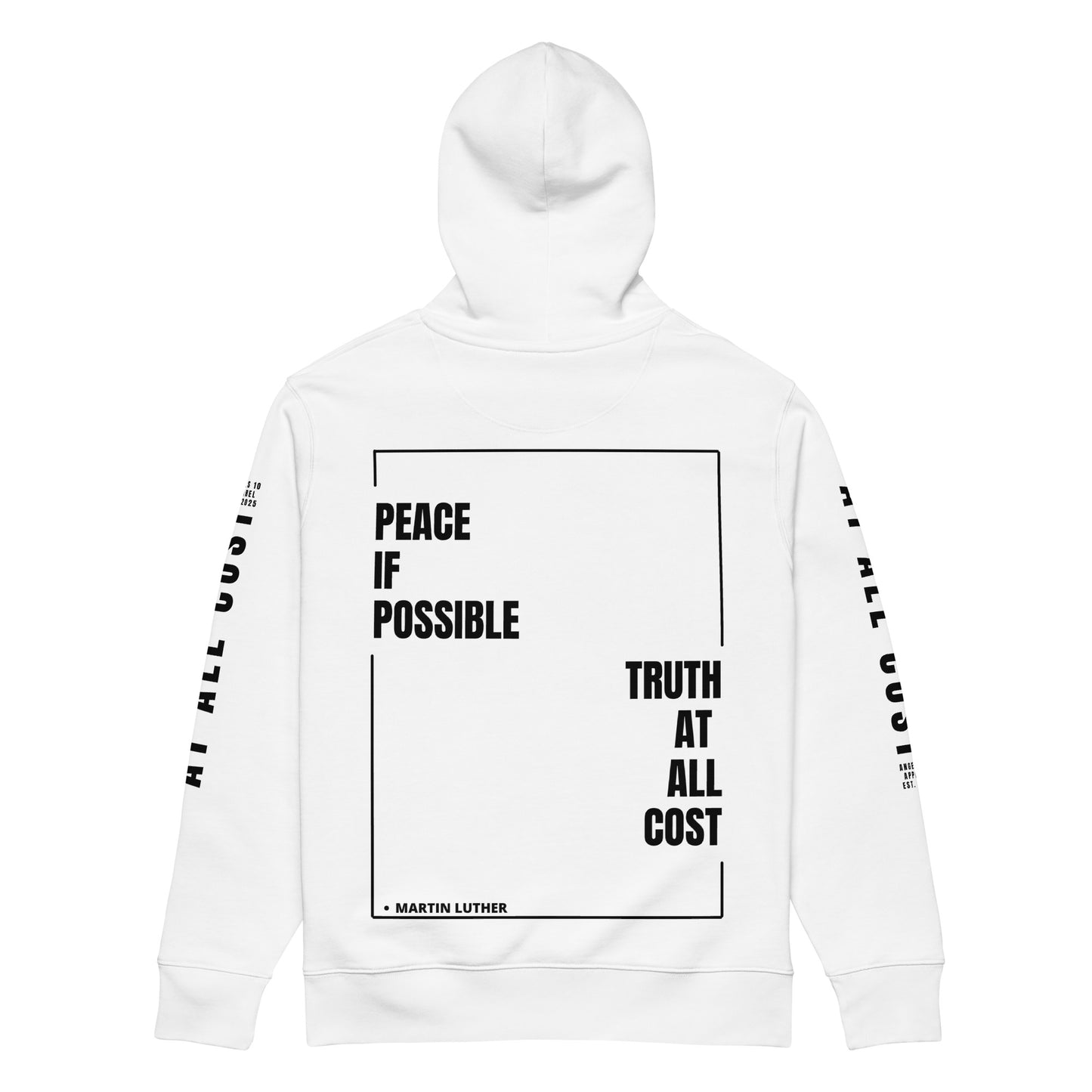At All Cost Collection - Men's Premium Christian Biker Hoodie - Embrace Truth And Faith