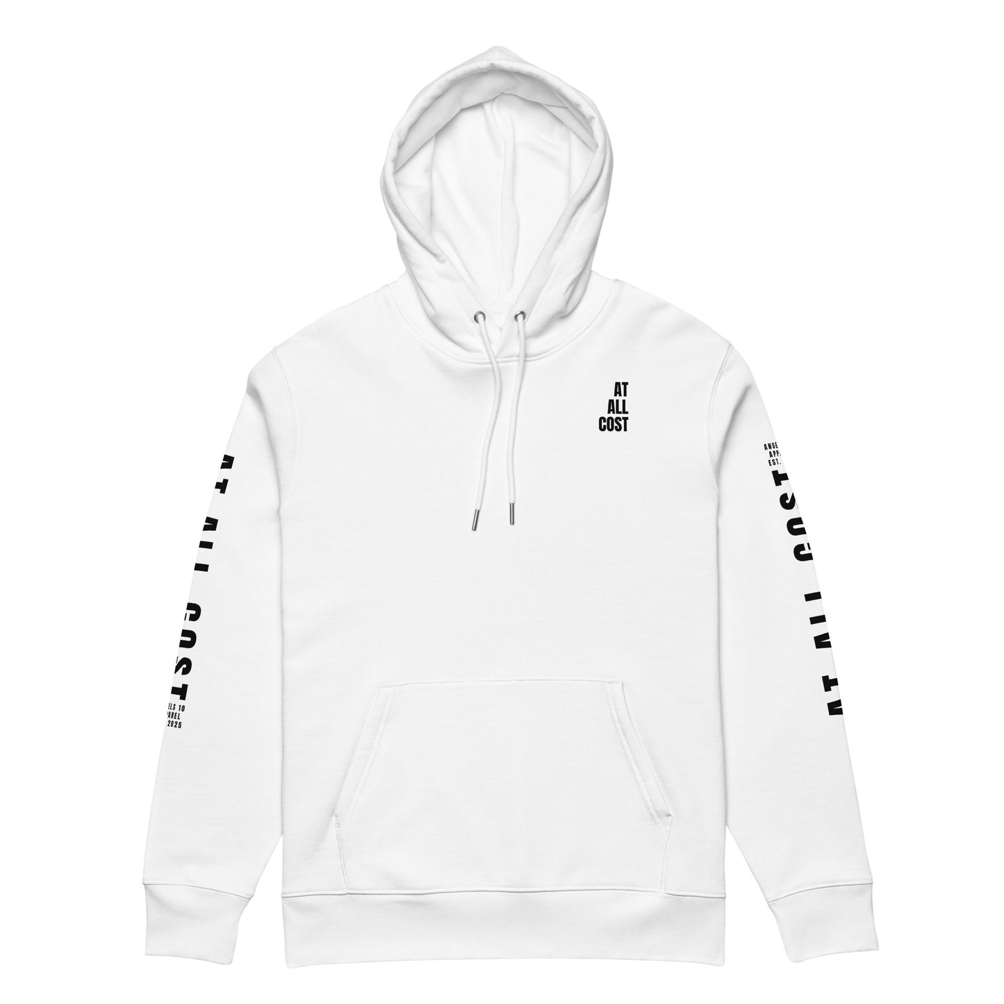 At All Cost Collection - Men's Premium Christian Biker Hoodie - Embrace Truth And Faith