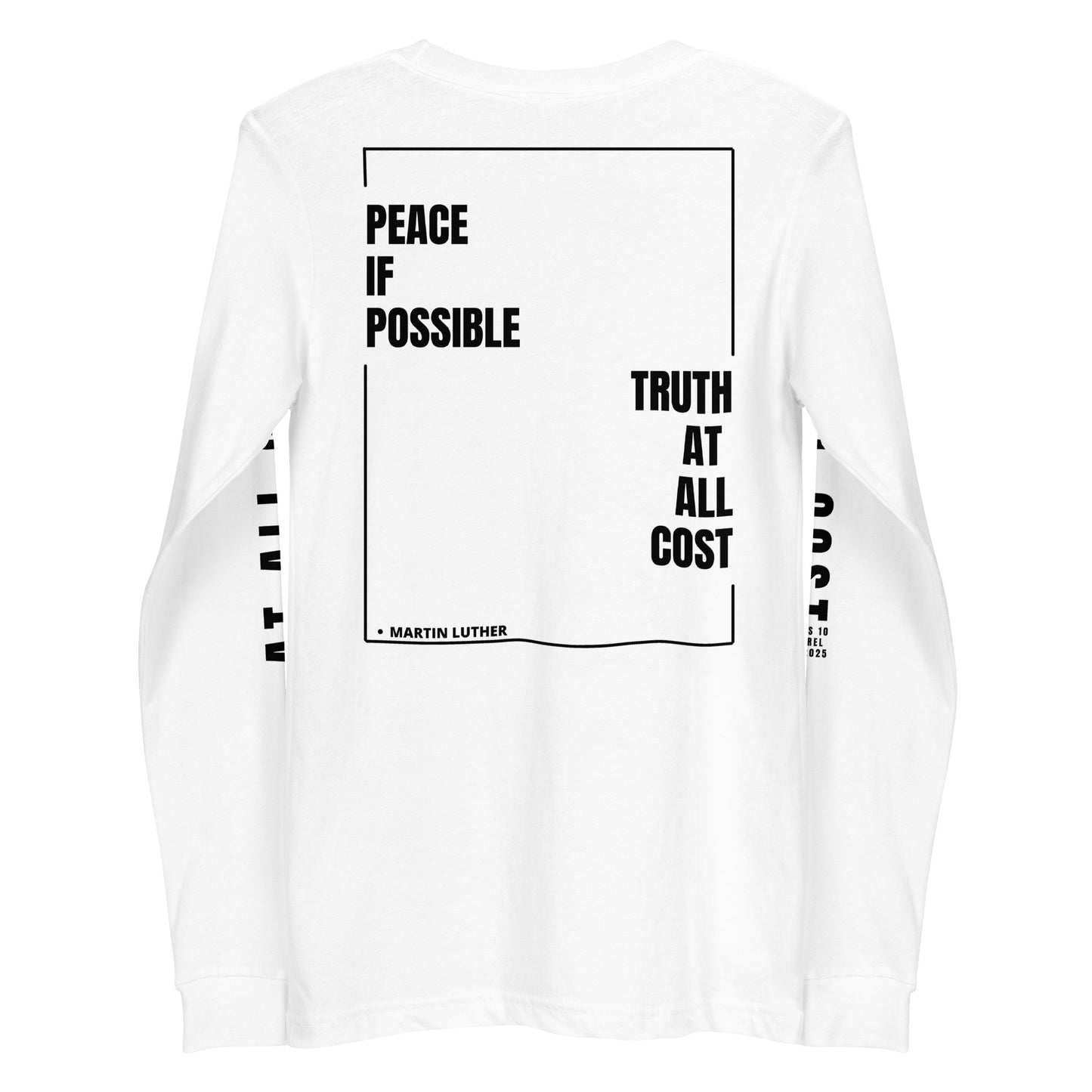 At All Cost Collection - Men's Christian Biker Long Sleeve Tee - Premium 100% Cotton for Christian Bikers & Leaders