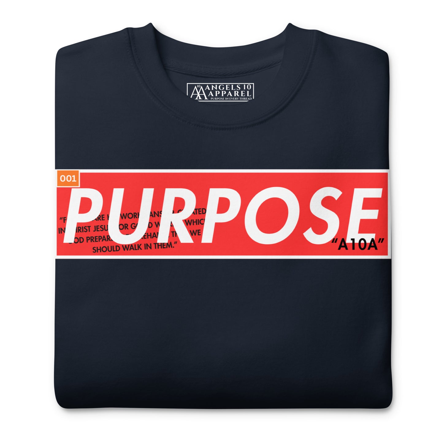 Purpose - Premium Faithwear Faith-Based Sweatshirt featuring a classic silhouette and comfortable fit for everyday wear.