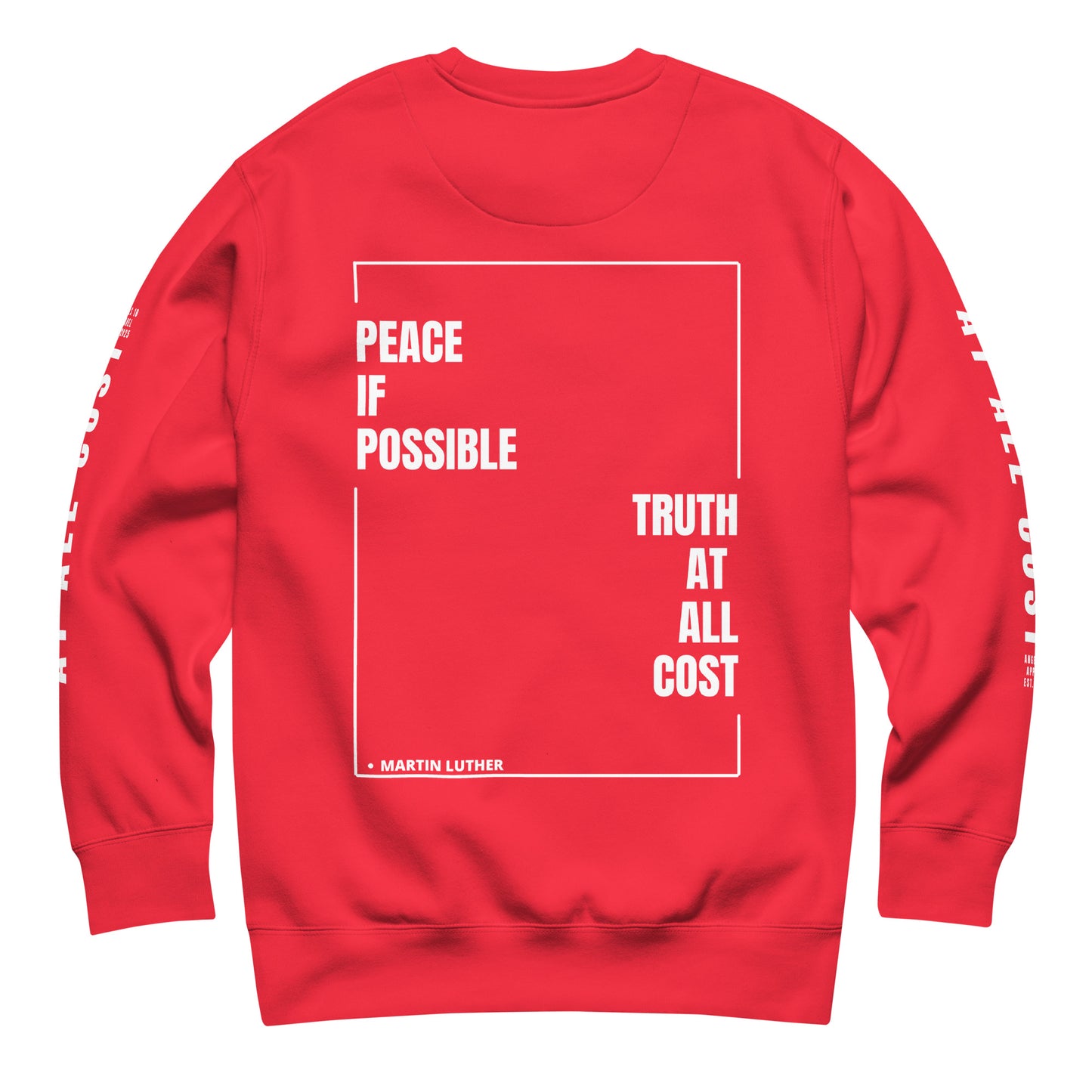 At All Cost collection - Men's Premium Faith-based Sweatshirt - Faith, Truth, & Biker Style Apparel