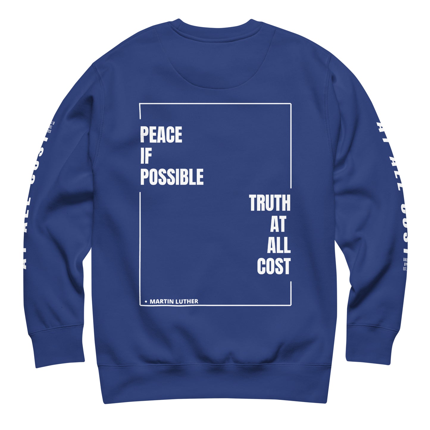 At All Cost collection - Men's Premium Faith-based Sweatshirt - Faith, Truth, & Biker Style Apparel