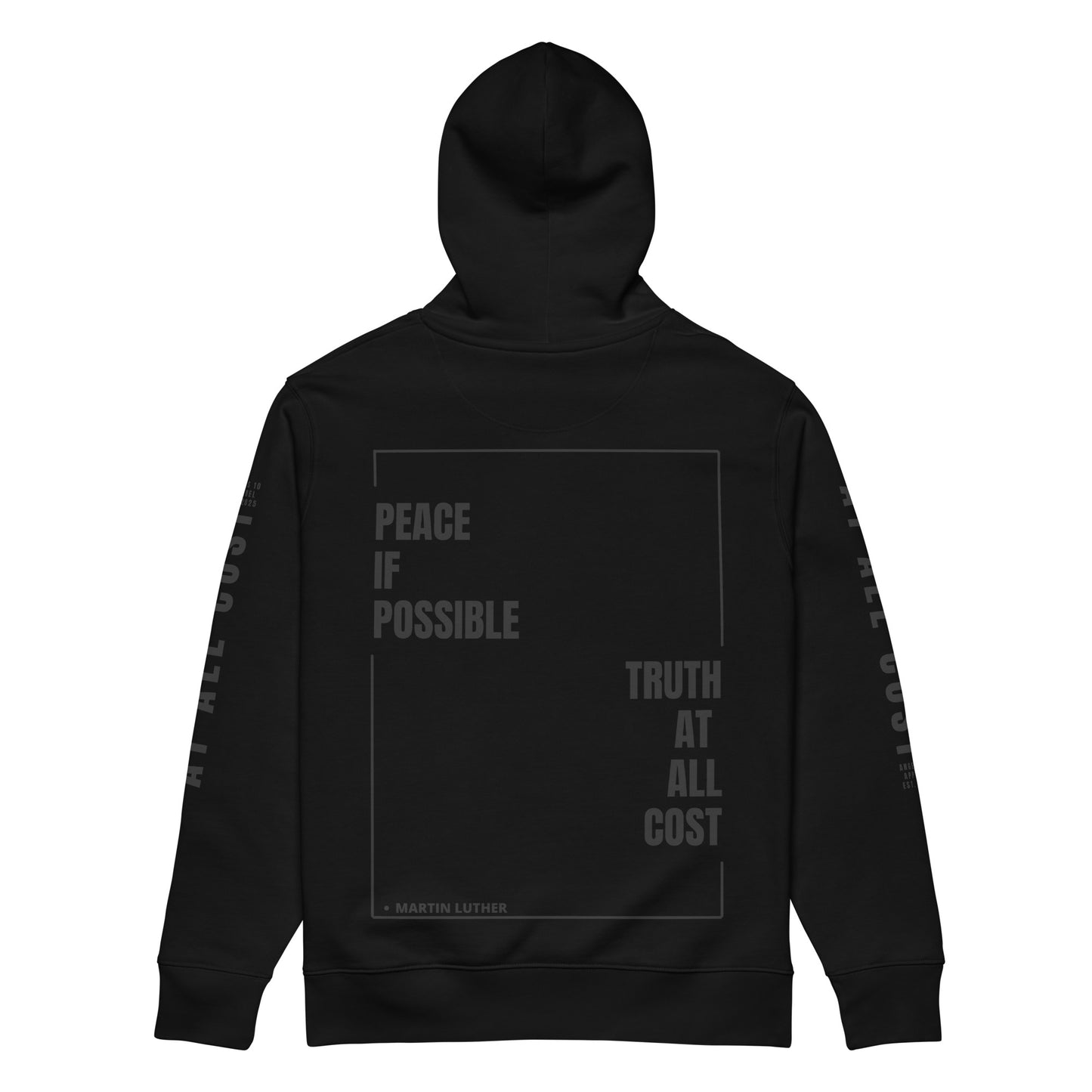 At All Cost Collection - Men's Premium Christian Biker Hoodie - Believe in Truth, Faith & Advocacy