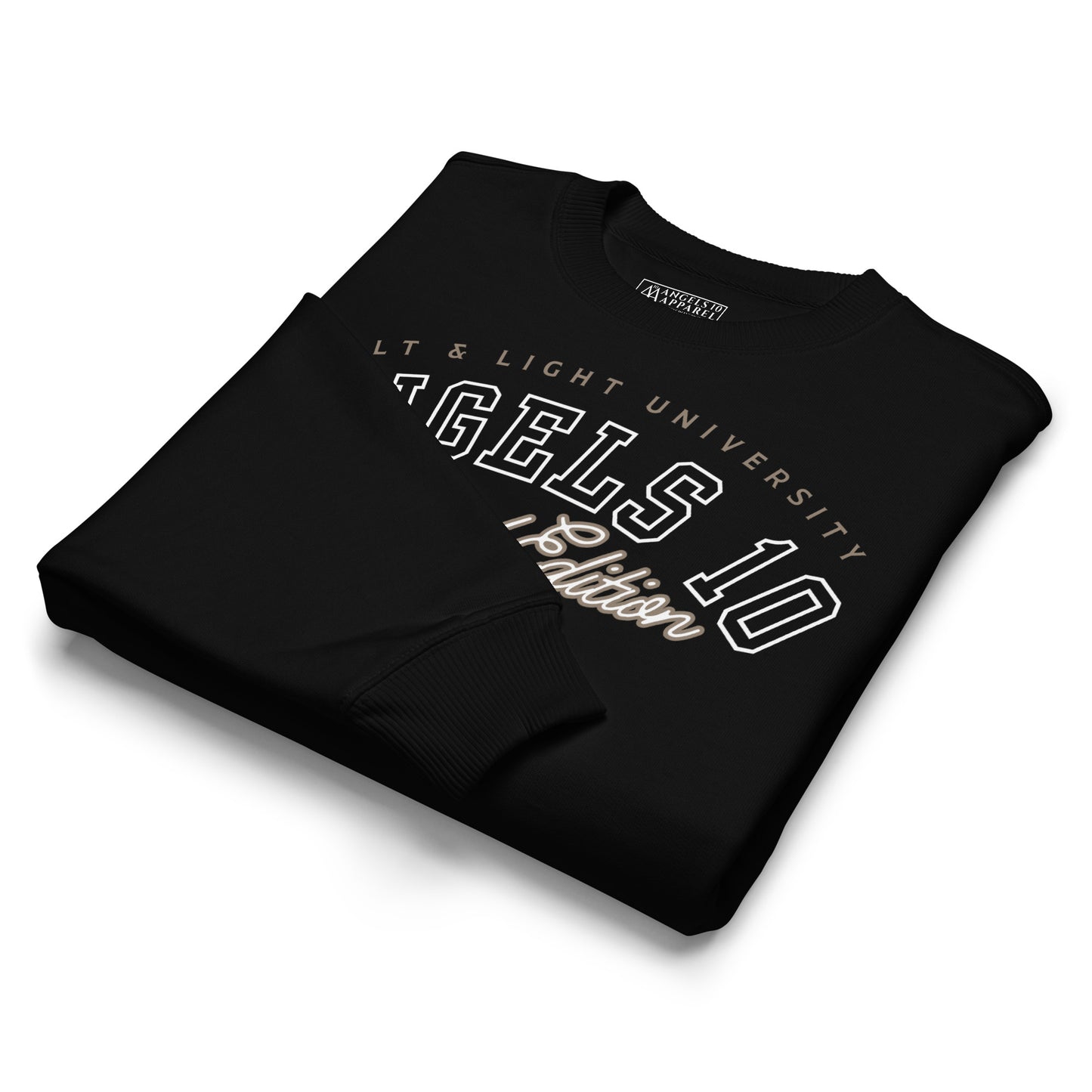 Salt & Light Oversized Unisex Organic Sweatshirt featuring a folded design, ideal for expressing your faith boldly in college while promoting the message of discipleship, perfect for casual outings. Christian, faith, discipleship, salt & light of the world, college.