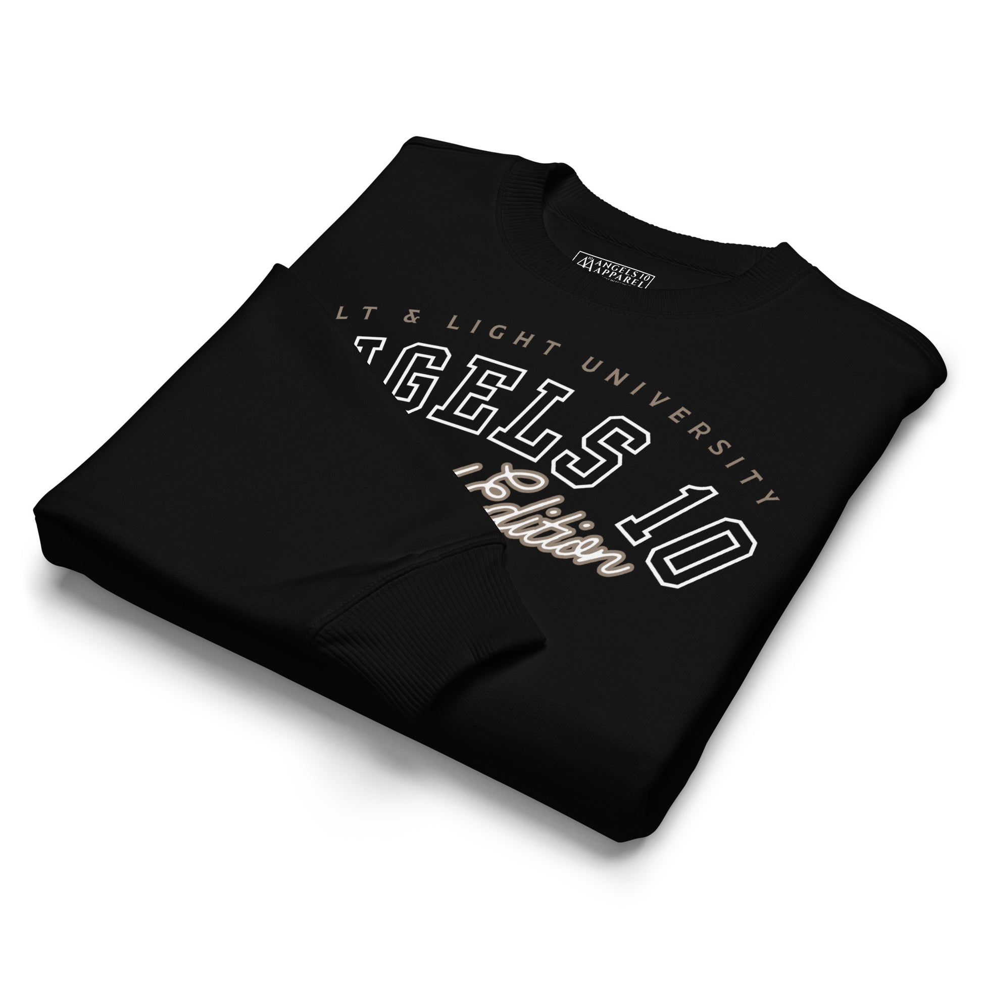 Salt & Light Oversized Unisex Organic Sweatshirt featuring a folded design, ideal for expressing your faith boldly in college while promoting the message of discipleship, perfect for casual outings. Christian, faith, discipleship, salt & light of the world, college.