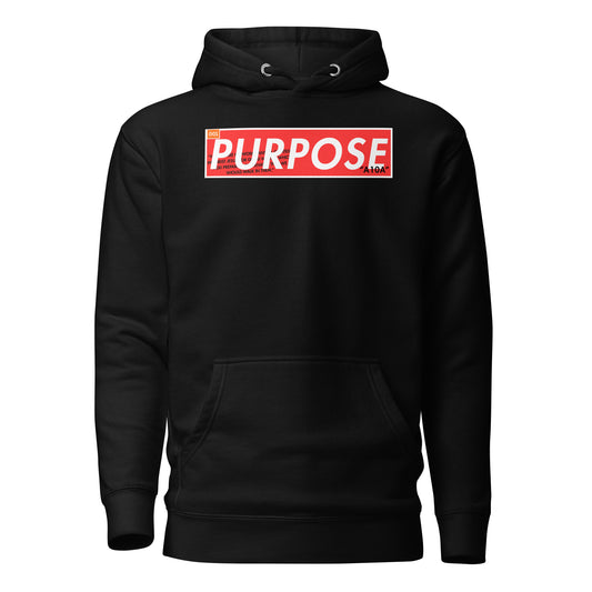 Purpose Premium Unisex Hoodie showcasing a bold design, perfect for believers who embrace their Christian faith. This premium hoodie is both stylish and comfortable, made for those who believe in their purpose. Designed by a veteran owned small business.